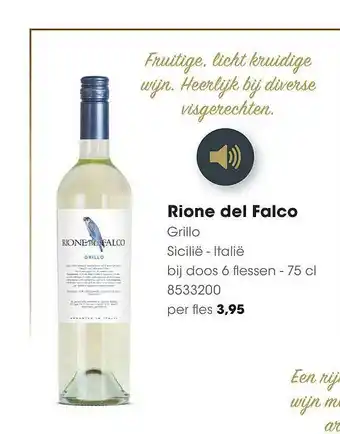 HANOS Rione Del Falco Grillo Sicilië - Italië aanbieding