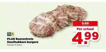 PLUS PLUS Boerentrots Houthakkers burgers aanbieding