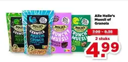 PLUS Alle Holie's Muesli of Granola aanbieding