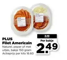 PLUS PLUS Filet Americain aanbieding