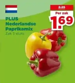 PLUS PLUS Nederlandse Paprikamix aanbieding