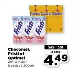 PLUS Chocomel, Fristi of Optimel aanbieding