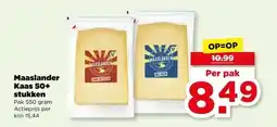 PLUS Maaslander Kaas 50+ stukken aanbieding