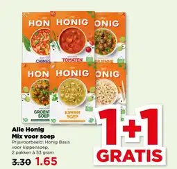 PLUS Alle Honig Mix voor soep aanbieding