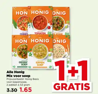 PLUS Alle Honig Mix voor soep aanbieding