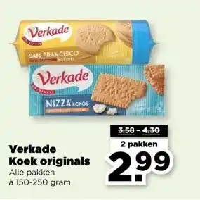 PLUS Verkade Koek originals aanbieding