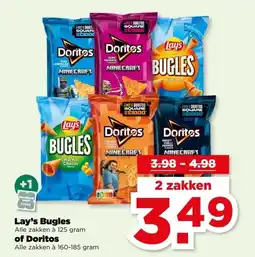 PLUS Lay's Bugles of Doritos aanbieding
