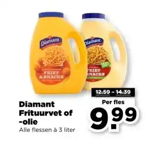PLUS Diamant Frituurvet of olie aanbieding