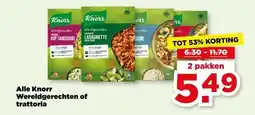 PLUS Alle Knorr Wereldgerechten of trattoria aanbieding