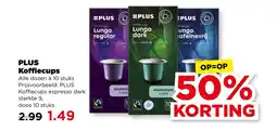 PLUS PLUS Koffiecups aanbieding