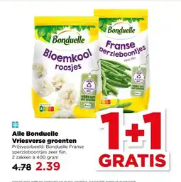 PLUS Alle Bonduelle Vriesverse groenten aanbieding