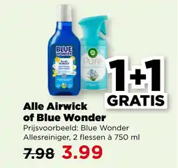 PLUS Alle Airwick of Blue Wonder aanbieding