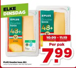 PLUS PLUS Goudse kaas 48+ aanbieding
