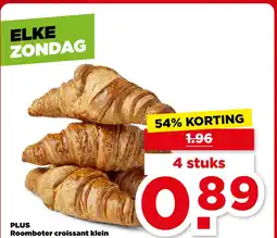PLUS PLUS Roomboter croissant klein aanbieding