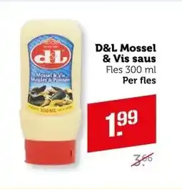 Coop D&L Mossel & Vis saus aanbieding