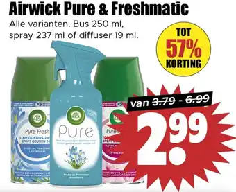 Dirk Airwick Pure & Freshmatic aanbieding