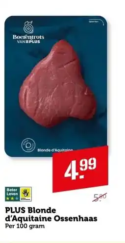 Coop PLUS Blonde d'Aquitaine Ossenhaas aanbieding