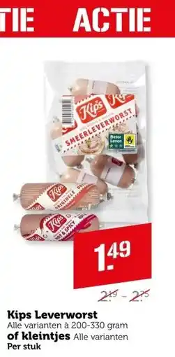 Coop Kips Leverworst of kleintjes aanbieding