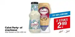 Coop Calvé Party-of snacksaus aanbieding