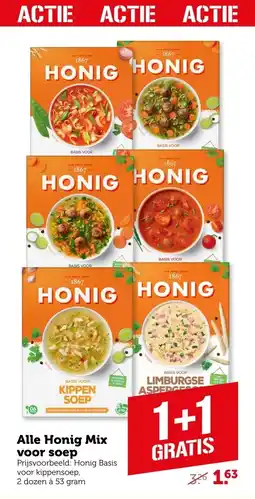 Coop Alle Honig Mix voor soep aanbieding