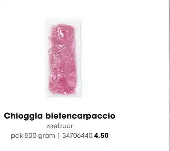 HANOS Chioggia Bietencarpaccio aanbieding