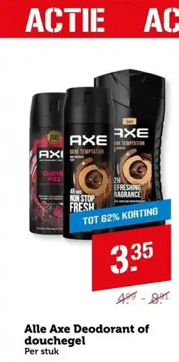 Coop Alle Axe Deodorant of douchegel aanbieding