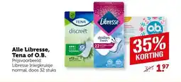 Coop Alle Libresse, Tena of O.B. aanbieding