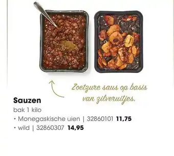 HANOS Sauzen Monegaskische Uien Of Wild aanbieding