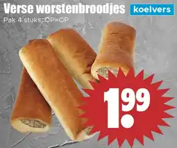 Dirk Verse worstenbroodjes koelvers aanbieding