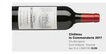 HANOS Château La Commanderie 2017 Cru Bourgeois Saint-Estèphe - Frankrijk aanbieding