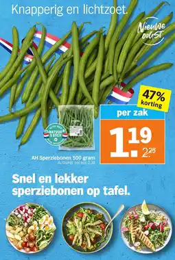 Albert Heijn AH Sperziebonen aanbieding