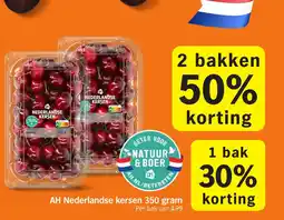 Albert Heijn AH Nederlandse kersen aanbieding
