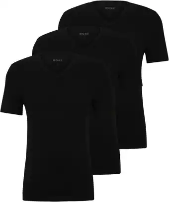 Amazon BOSS Heren T-shirt, zwart 1, L aanbieding