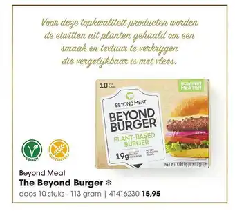 HANOS Beyond Meat The Beyond Burger aanbieding