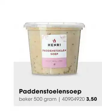 HANOS Paddenstoelensoep aanbieding