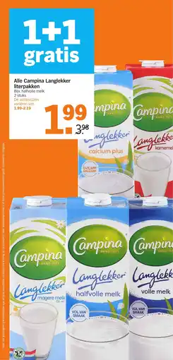 Albert Heijn Alle Campina Langlekker aanbieding