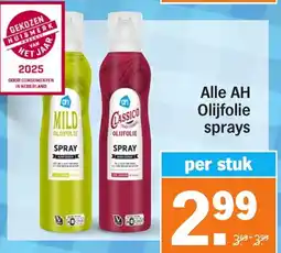 Albert Heijn Alle AH Olijfolie sprays aanbieding