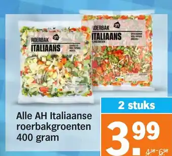 Albert Heijn Alle AH Italiaanse roerbakgroenten aanbieding