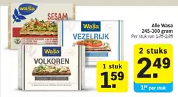 Albert Heijn Alle Wasa aanbieding