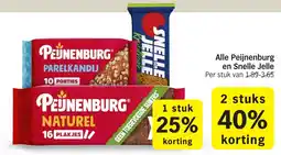 Albert Heijn Alle Peijnenburg en Snelle Jelle aanbieding