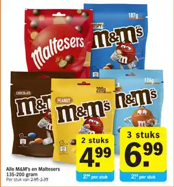 Albert Heijn Alle M&M's en Maltesers aanbieding