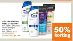 Albert Heijn Alle John Frieda of Head & Shoulders aanbieding