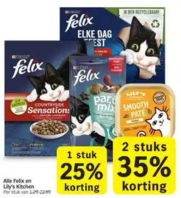 Albert Heijn Alle Felix en Lily's Kitchen aanbieding