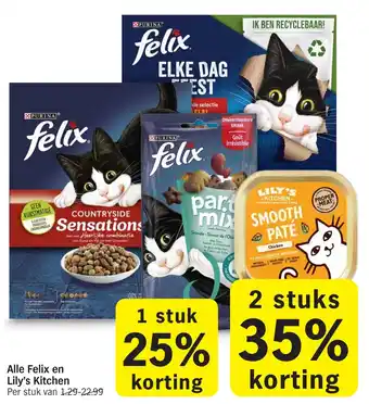 Albert Heijn Alle Felix en Lily's Kitchen aanbieding