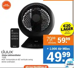 Albert Heijn Globe tafelventilator aanbieding