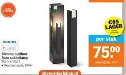 Albert Heijn Slimme outdoor Fuzo sokkellamp aanbieding