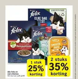Albert Heijn Alle Felix en Lily's Kitchen aanbieding