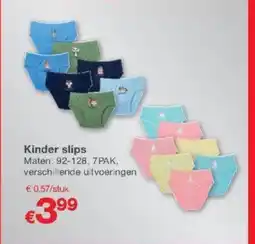 Kik Kinder slips aanbieding