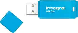 Bol.com Integral - Neon USB 3.0 stick | 64 GB | blauw aanbieding