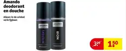 Kruidvat Amando deodorant en douche aanbieding